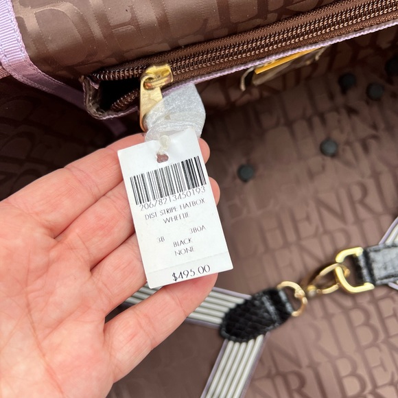 Henri Bendel striped Hatbox Luggage - Picture 7 of 10